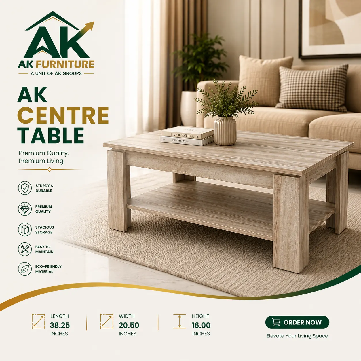 AK Centre Table - AKF-CT-PP- 100101 ak 6