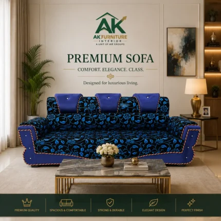 AK Double Head Premium Sofa – Designed & Manufactured by AK Furniture / AKF-VS-6030