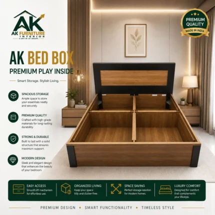 AK Bed box  Premium Play - King Size - AKF-BB HB-PP-5046 - E